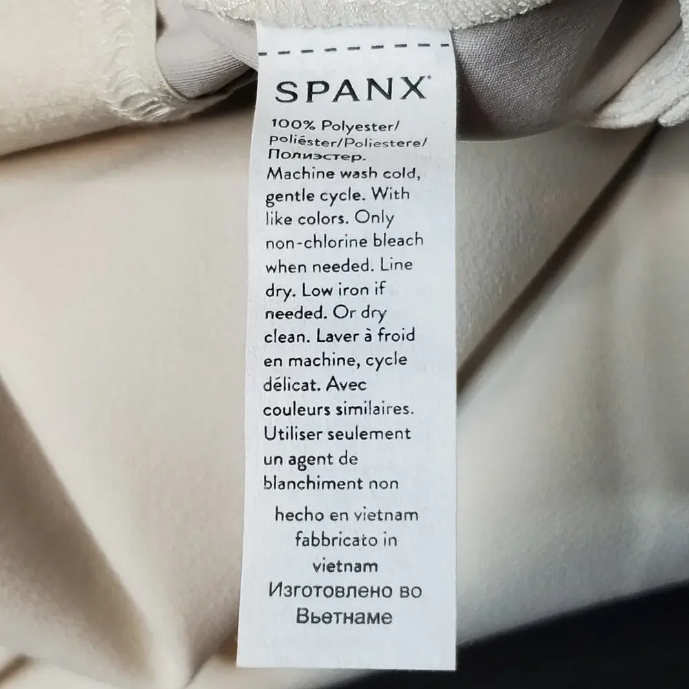 Spanx Women's Size M NWT Carefree Opacity Crepe Trousers Ivory White 20910 - Picture 8 of 9